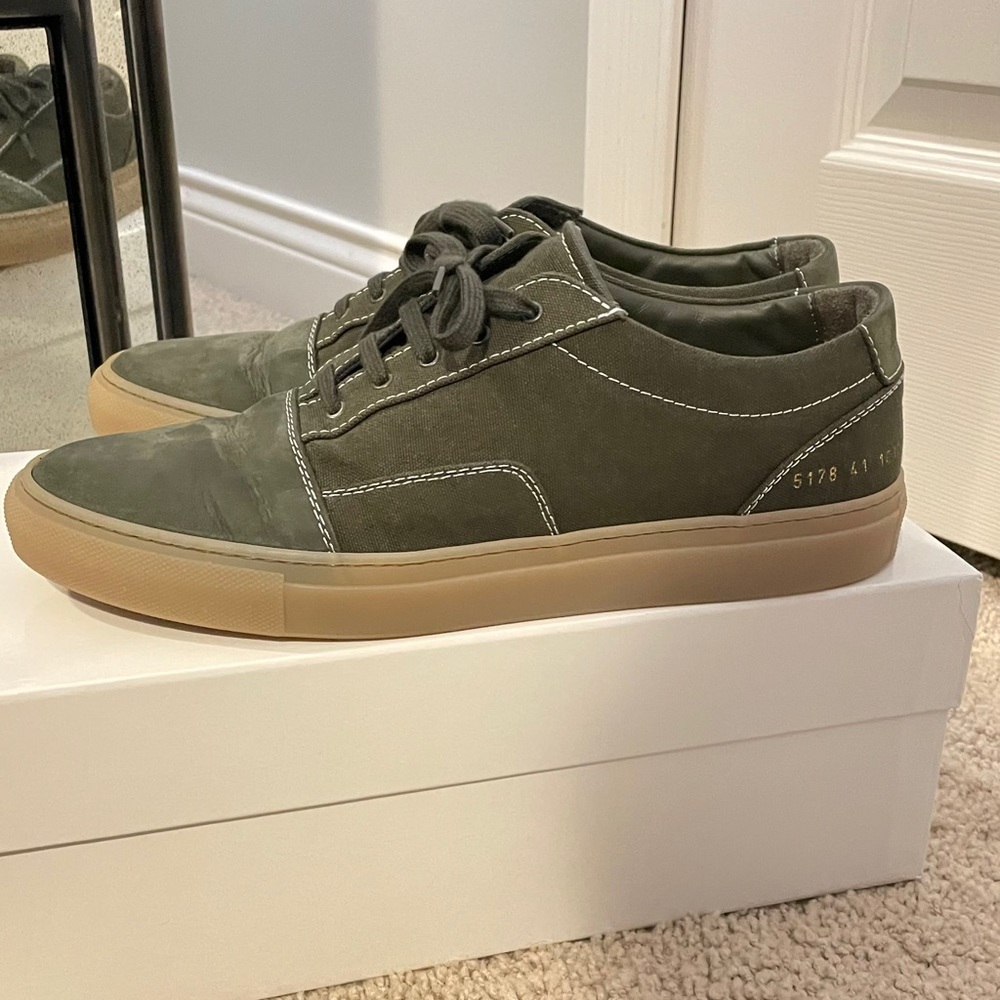Cap-Toe Canvas and Nubuck Sneakers